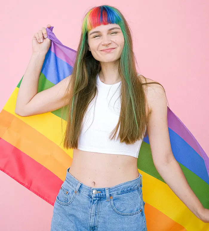 LGBT ragazza arcobaleno