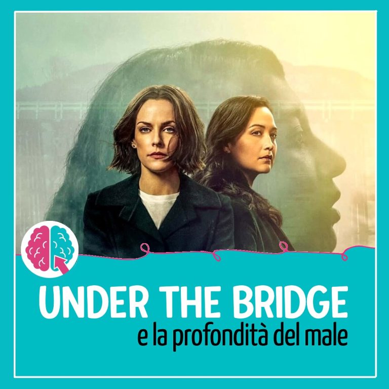 Copertina di Under the Bridge con tre personaggi della miniserie e sottotitolo «e la profondità del male».